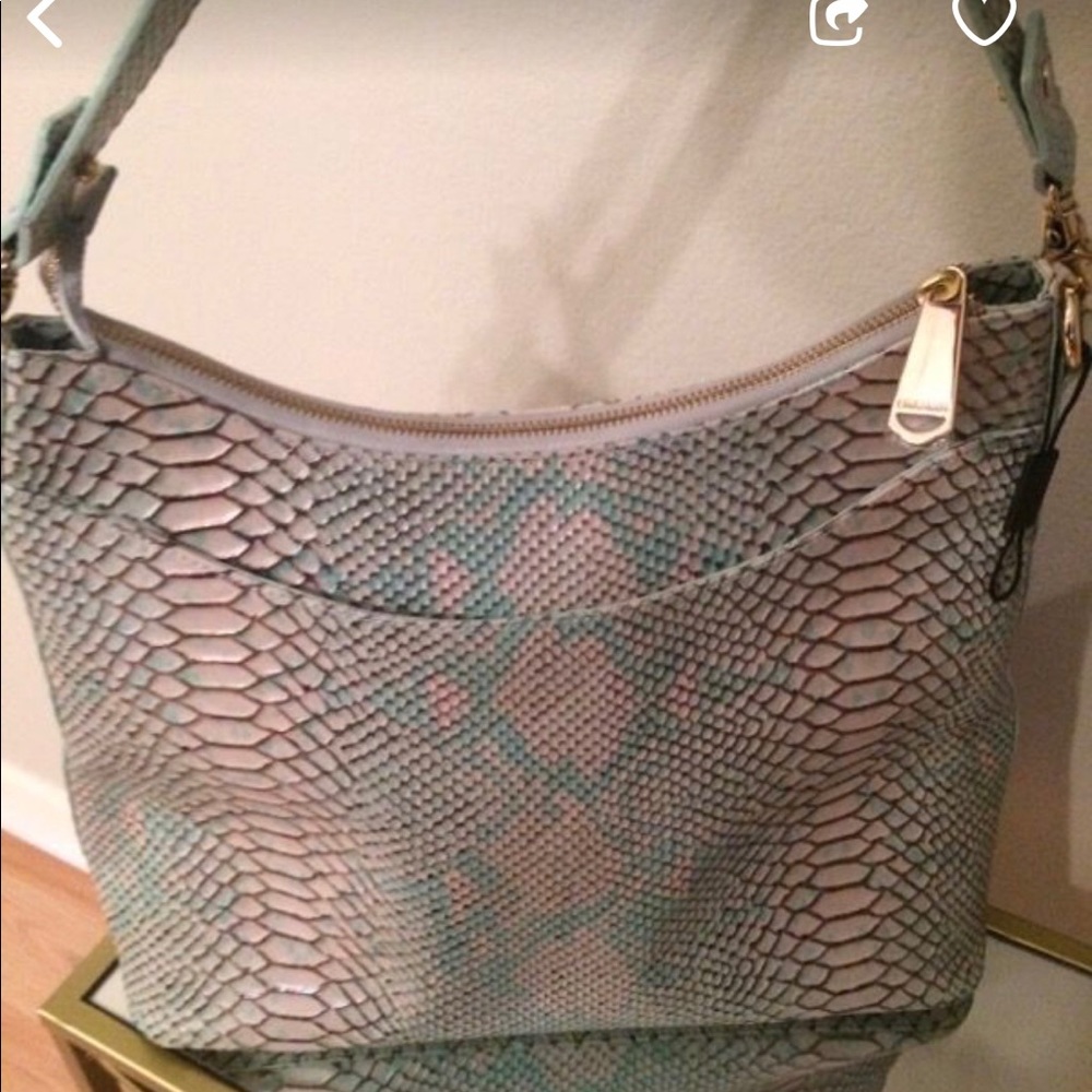 Brahim baby blue hobo style bag.  Brand new.